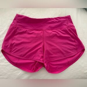 Lululemon SPEED UP MID-RISE SHORT 4" in pink size 8